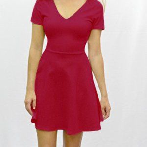 🌟2/$30🌟 Deep red fit and flare dress - size small